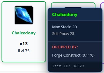 2.5   Tooltips   Drop Chance (rare)